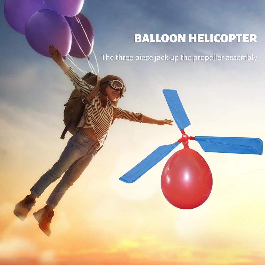 10pcs Helicopter Flying Baloon Toy