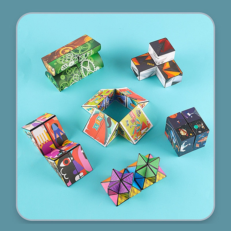 Infinity Flip Magic Cube Decompression Toy Puzzle