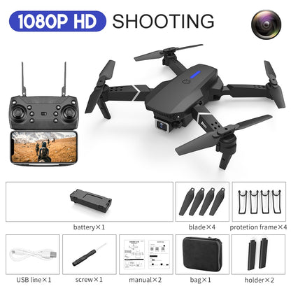 E88Pro RC Drone 4K Professinal With 1080P Wide Angle