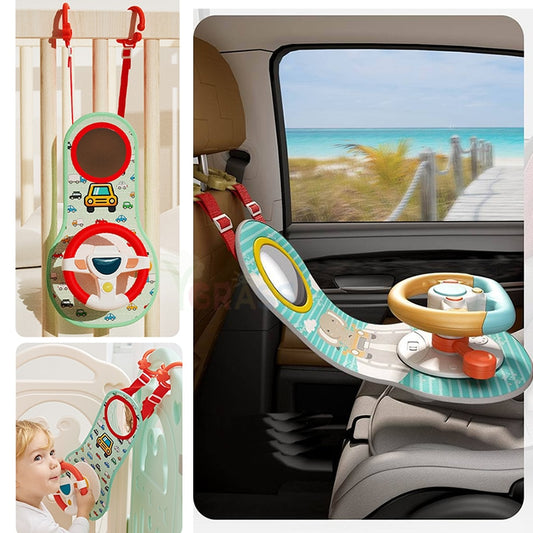 Baby Car Seat,Musical Steering Wheel  Toy