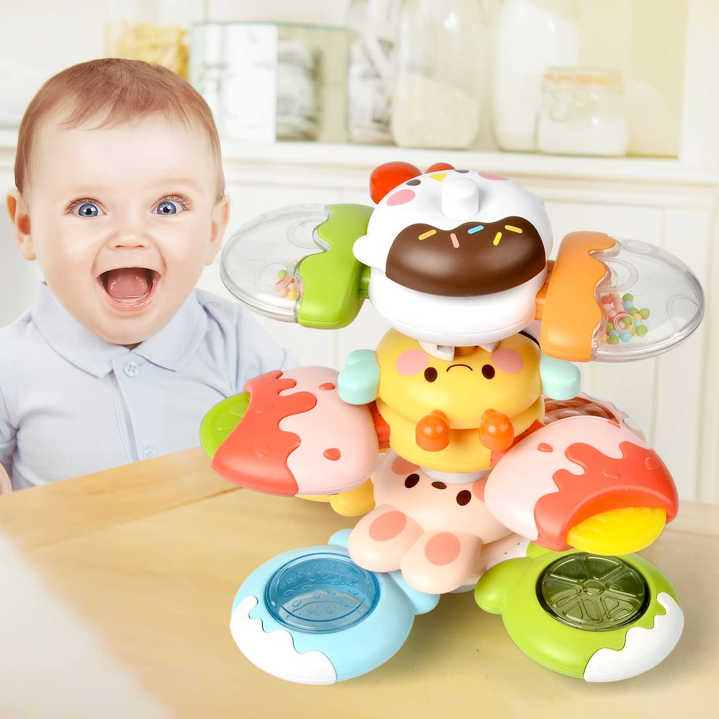 Baby Suction Rotating Toy Insect