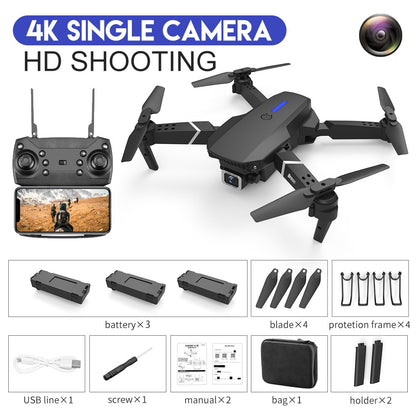 E88Pro RC Drone 4K Professinal With 1080P Wide Angle